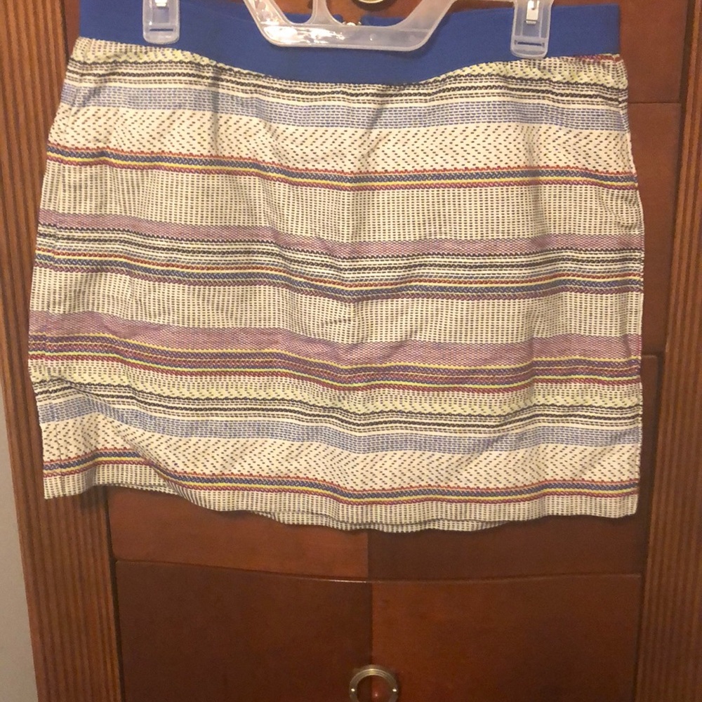 Cute multiple pattern colorful skirt!!💙💜💛